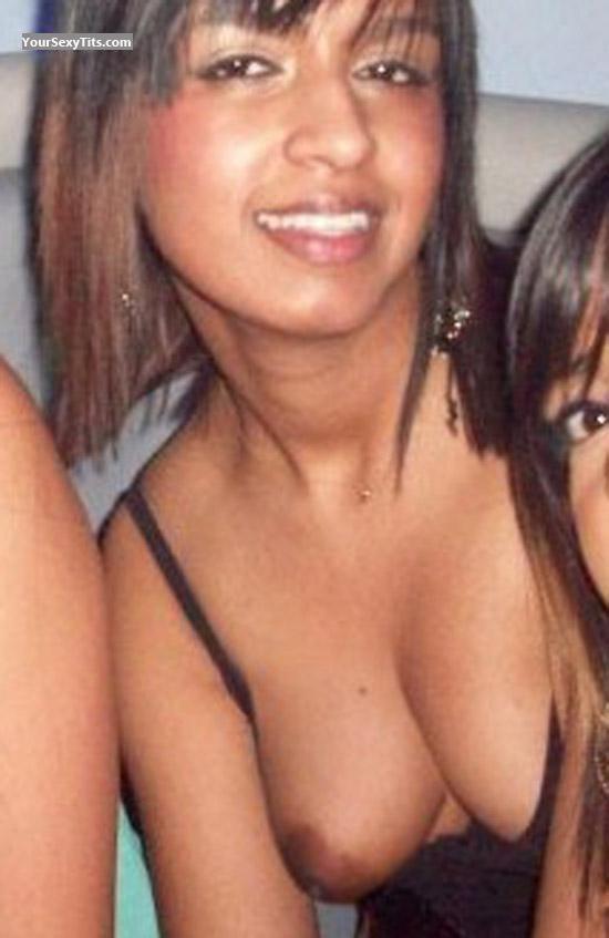 Tit Flash: My Friend's Medium Tits - Topless Sunni from United Kingdom